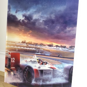 Ayrton Senna F1 Acrylic Print: Ready to Hang