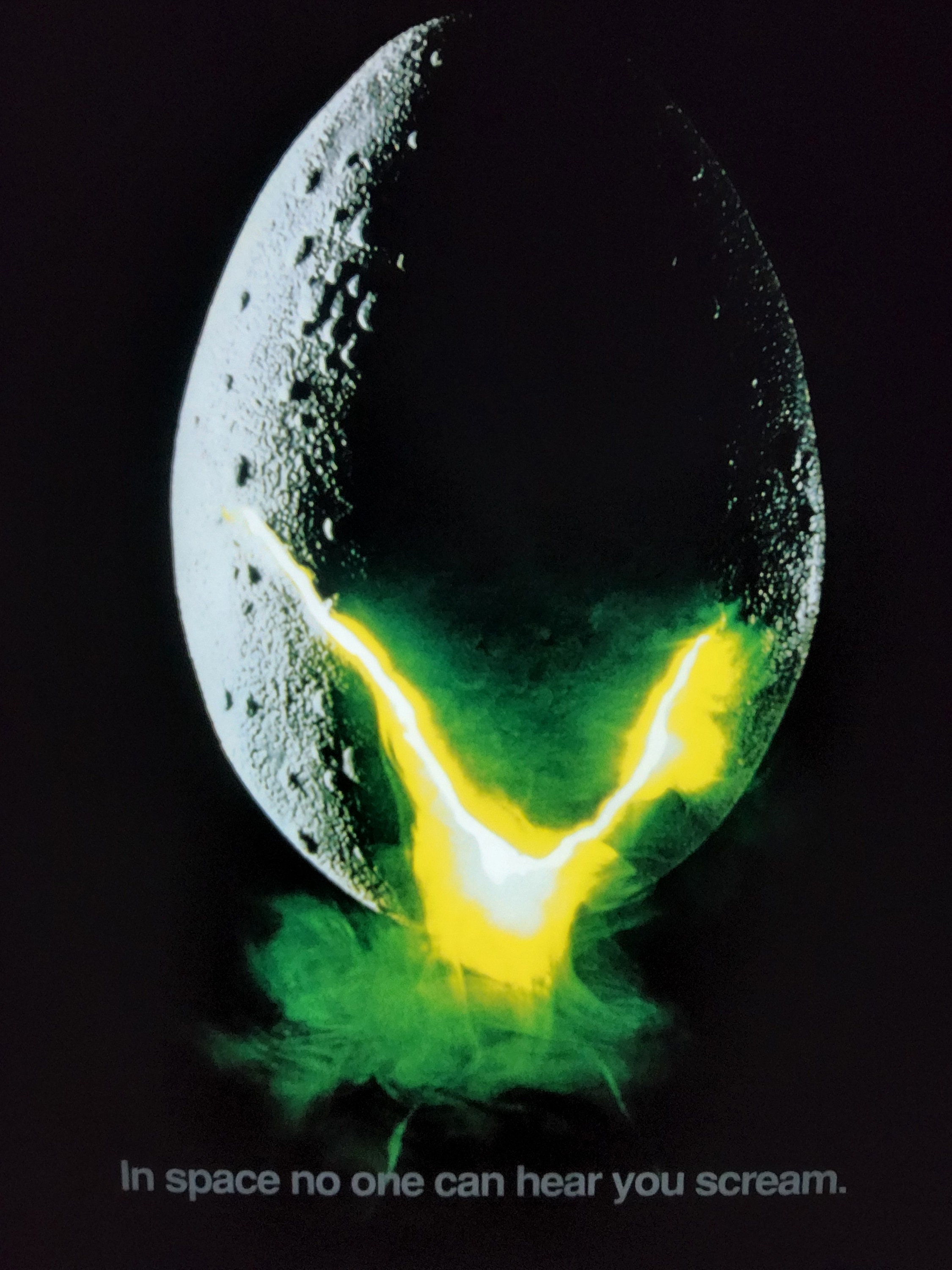 ORIGINAL ALIEN Glowing Alien the Director's Cut Original Poster in ...