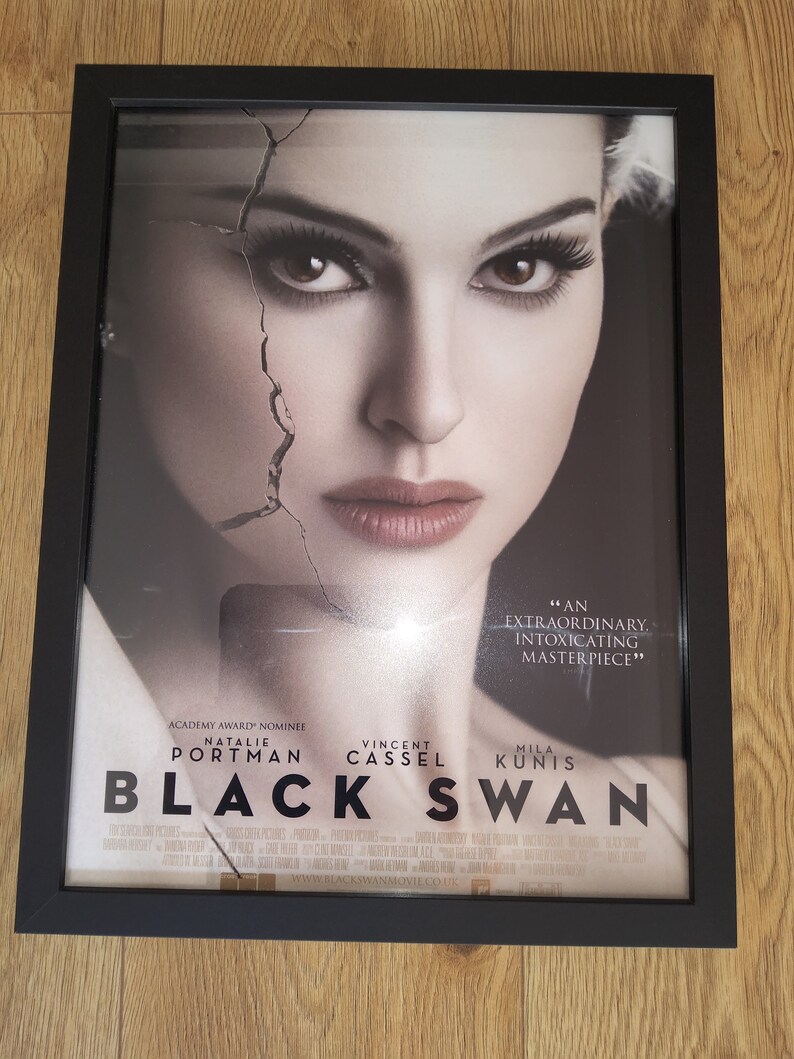 Black Swan movie poster, framed and ready to hang High Quality print image 2