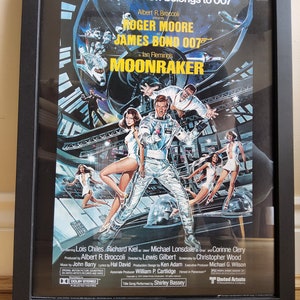 James Bond 007 &quot;Moonraker&quot; Framed Lithograph Poster - Limited Edition