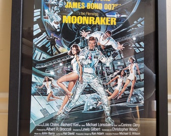 James Bond 007 &quot;Moonraker&quot; Framed Lithograph Poster - Limited Edition