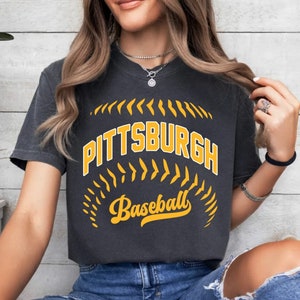 Pittsburgh Baseball Minimalist Style Comfort Color Tshirt, Pittsburgh Baseball Gameday Retro Vintage 90s Tee, Pittsburgh Sports TShirt