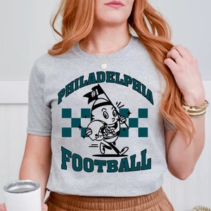 Philadelphia Football Cute Ball Mascot Vintage Comfort Color Tshirt, Go Philly Football Team Shirt, Football Gameday Shirt, Sports Tee