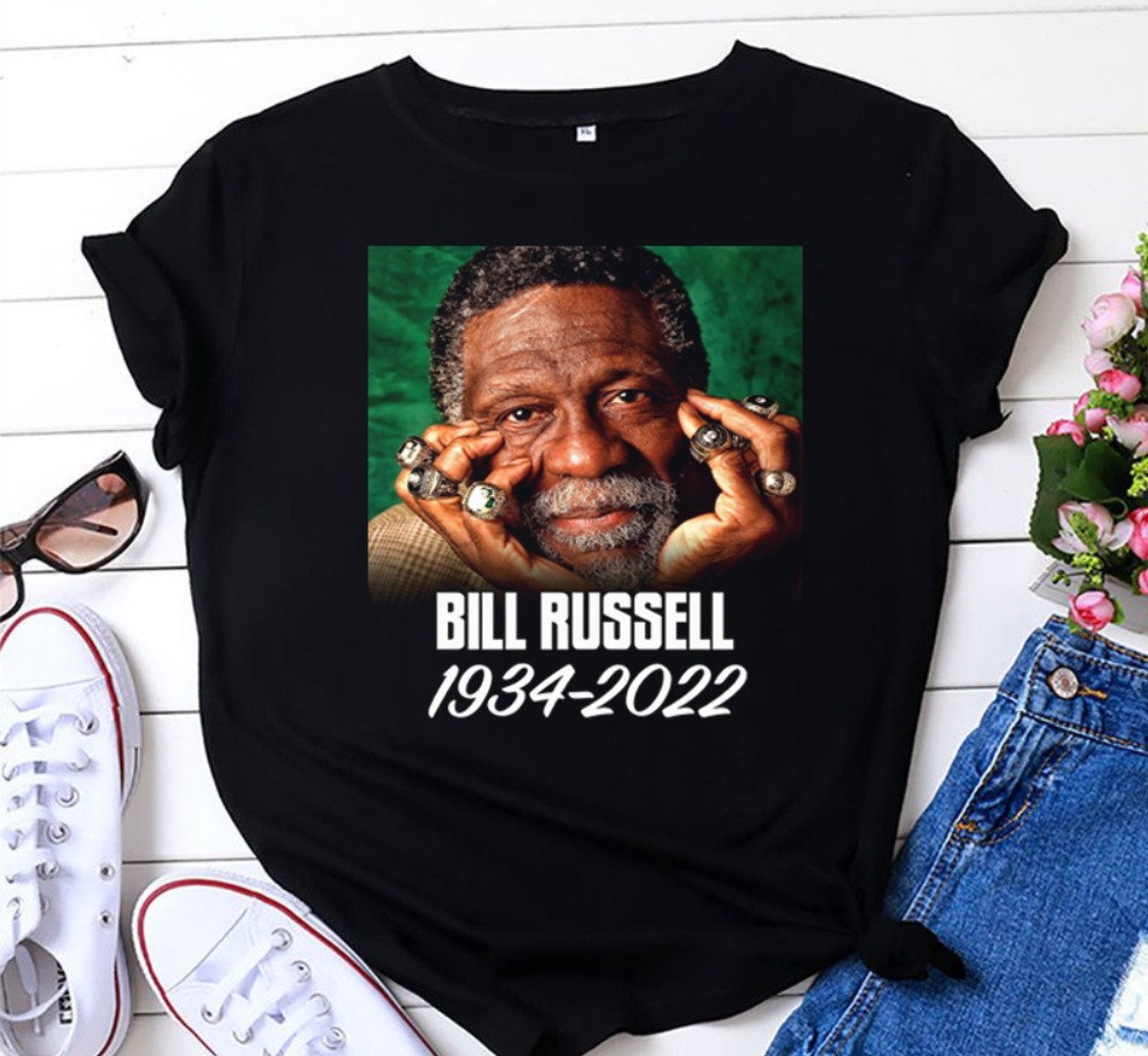 Rip Bill Russell Legend Never Dies T-Shirt Rip Bill Russell Legend Never Dies T-Shirt