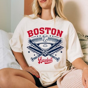 Boston Baseball Vintage Comfort Color Unoisex Classic Tshirt, Boston Baseball Gameday Retro Style Shirt, Boston Sports Shirt, Gifts For Fans