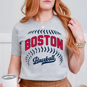 Boston Baseball Vintage Minimalist Style Comfort Color Unisex Tshirt, Boston Baseball Gameday Retro Style Shirt, Boston Sports Tee, For Fans