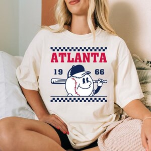 Atlanta Baseball Cute Ball Est 1966 Comfort Color Tshirt, Atlanta Baseball Gameday Vintage Unisex Shirt, Atlanta Sports Shirt, For Fans