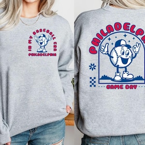 Philadelphia Baseball Era 2 Side Sweatshirt, Philadelphia Baseball Gameday Vintage Hoodie, In My Baseball Era Shirt, Baseball Retro 90s Tee