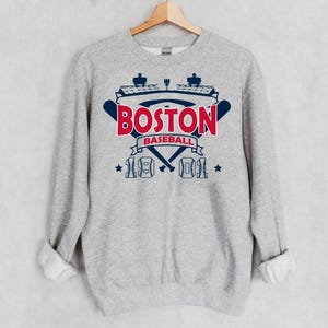 Boston Baseball Vintage Stadium With Est Number 1901 Sweatshirt, Boston Baseball Team Retro 90s Hoodie, Baseball Mom Shirt, For Her, For Him