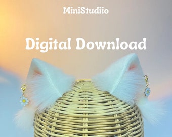 DIGITALE Kitten/Kattenoren Patroon en Routebeschrijving - PDF Download