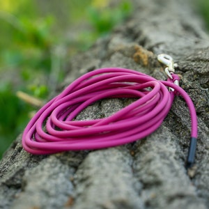 Rope BioThane Long Line Leash | Drag Line | Training leash | Long lead |  Waterproof and Easy to Clean | 10ft, 15ft, 20ft, 30ft, 50ft