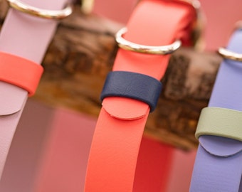 Strap Keeper | Fits most 1" width Collars* | Choose your color, or two | Add some color to your collar | BioThane