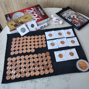 2023 VDB V Lincoln Cents - Mint Error - Philadelphia - No Mint Mark Penny - Bank Wrapped Roll - BU - Coin Roll Hunting - US Coins/ Currency