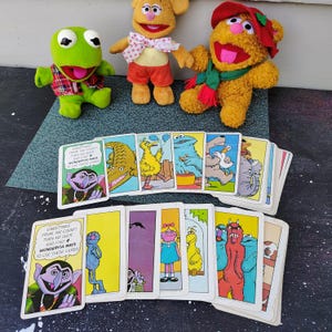 Vintage Sesame Street - 1970&#39;s - See And Know Flash Cards - Number Cards - Alphabet Cards - Educational - Muppets - Kermit - Fozzie Bear