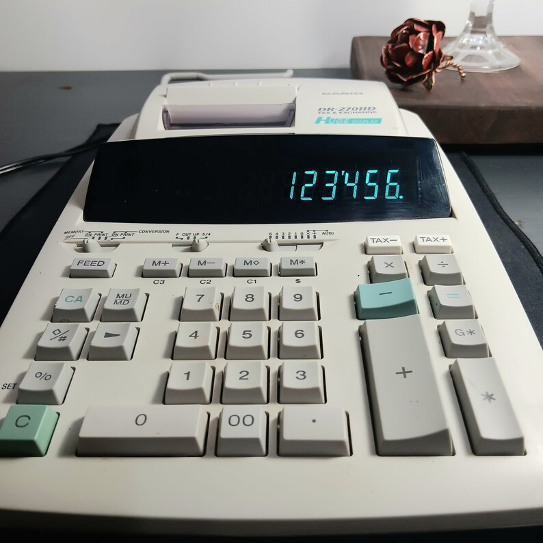 Casio DR 270 HD Tax & Exchange Electric Calculator image 8