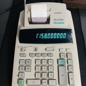 Casio DR 270 HD Tax & Exchange Electric Calculator image 6