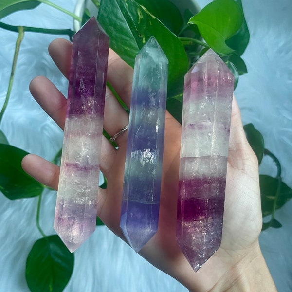 High Quality Rainbow Fluorite DT Wands