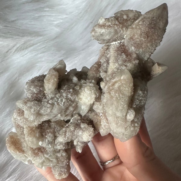 Unique Witches Fingers Cactus Quartz Cluster / Unusual Large Cactus Quartz Cluster Spirit Quartz Specimen 214g