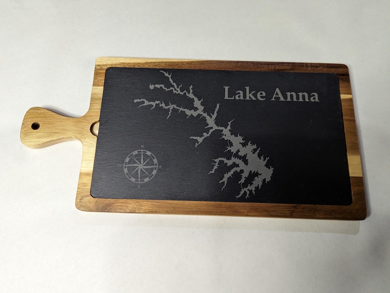 Custom Lake Map Charcuterie Board, Lake House kitchen decor, Lake Life, Realtor Closing Gift, Any Lake, Mother's Day Gif Set bild 15