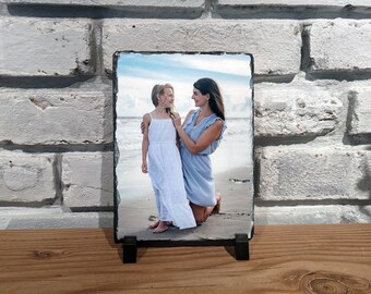 Personalized Mother's Day, Mother's Day Gift, Slate Stone Photo Print, Unique Mother's Day Gift, Gift for Mom, Personalized mom gift, Photo