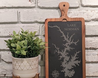 Lake Norman, Charcuterie Board, Serving Board, Custom Charcuterie, Wedding Gift, Housewarming, Map, Nautical, Cheese Board, Cutting Board