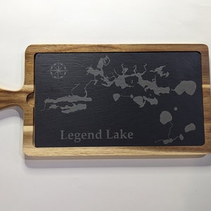 Custom Lake, Charcuterie Board, Cheese Board, Custom Lake Map, Housewarming, Lake, Custom Gift, Lake House Décor, Lake Life, Lake House Sign image 8