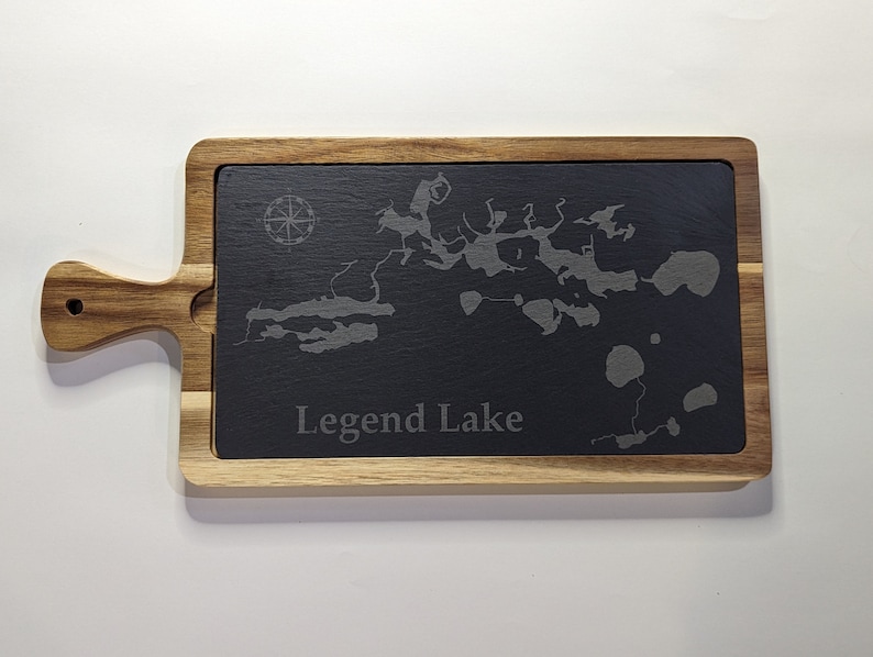 Custom Lake, Charcuterie Board, Cheese Board, Custom Lake Map, Housewarming, Lake, Custom Gift, Lake House Décor, Lake Life, Lake House Sign image 8