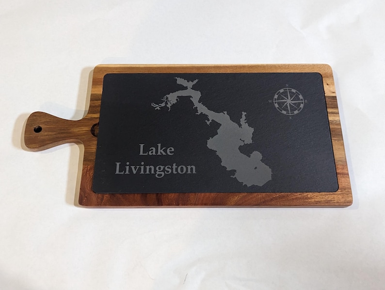 Custom Lake Map Charcuterie Board, Lake House kitchen decor, Lake Life, Realtor Closing Gift, Any Lake, Mother's Day Gif Set bild 14