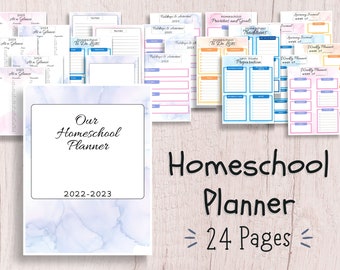 Homeschool Planner - Academic Planner - Family Planner