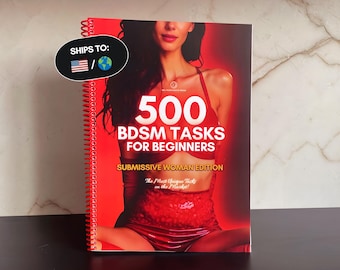 500 BDSM Tasks for Beginners. Kinky & BDSM Ideas for Couples. Physical Book with Sex Tasks for Submissive Woman. Sexy Gift for Wife, Husband