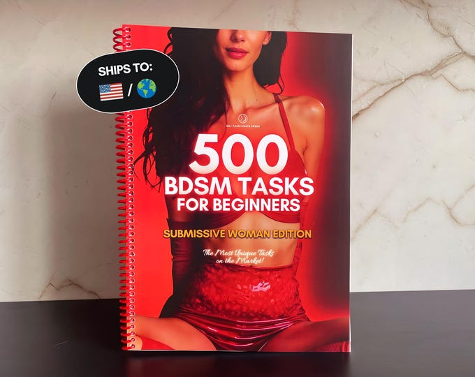 500 BDSM Tasks for Beginners. Kinky & BDSM Ideas for Couples. Physical Book with Sex Tasks for Submissive Woman. Sexy Gift for Wife, Husband