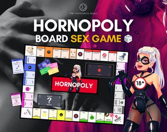 Hornopoly - Printable Board Sex Game for Naughty Couples. Kinky and BDSM Activities and Sex Positions. Sexy Gift for Him, Her, Wife, Husband