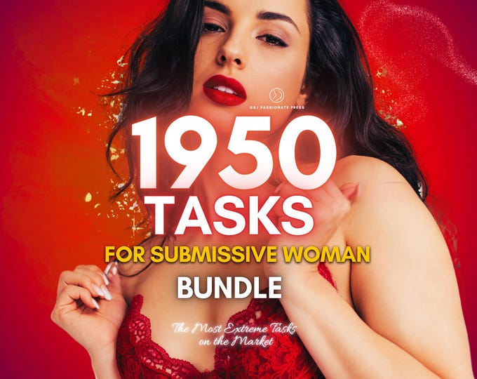 1950 Submissive Woman Tasks. Kinky BDSM Blowjob, Cum Slut, Humiliation & Punishment Sex Ideas. Deepthroat Challenges. Sexy Gift for Sub Wife