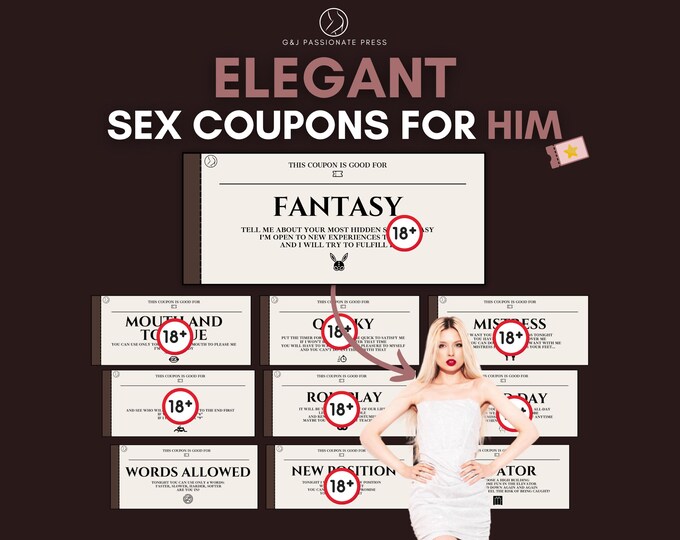 Sex Coupons for Him. Foreplay Game for Couples. Naughty Gift and Printable Sex Game. BDSM Switch Coupons. Sexy Gift for Husband.