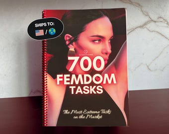 700 Femdom Tasks - Book with Sex Challenges. BDSM Sex Ideas for Couples. Humiliation, Punishments, Cum, Foot Fetish. Gift for Sub Husband.