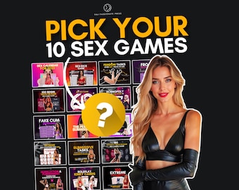 10 Sex Games in 1 Pack. Choose from Kinky Sex Games, Naughty Femdom Ideas. Submissive Tasks, BDSM Board Game. Sexy Gift Anniversary for Him.