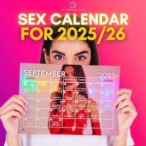 Adult Sex Calendar 2025/26 with 365 Sex Ideas. Sexy and Kinky Tasks for Switch Couples. Naughty Sex Game for Him & Her. Gift for Husband.