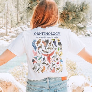 Ornithology Birds of the World Shirt  // conservation shirt, birder gift, zoo keeper gift, birding, bird nerd, bird watcher, ornithologist