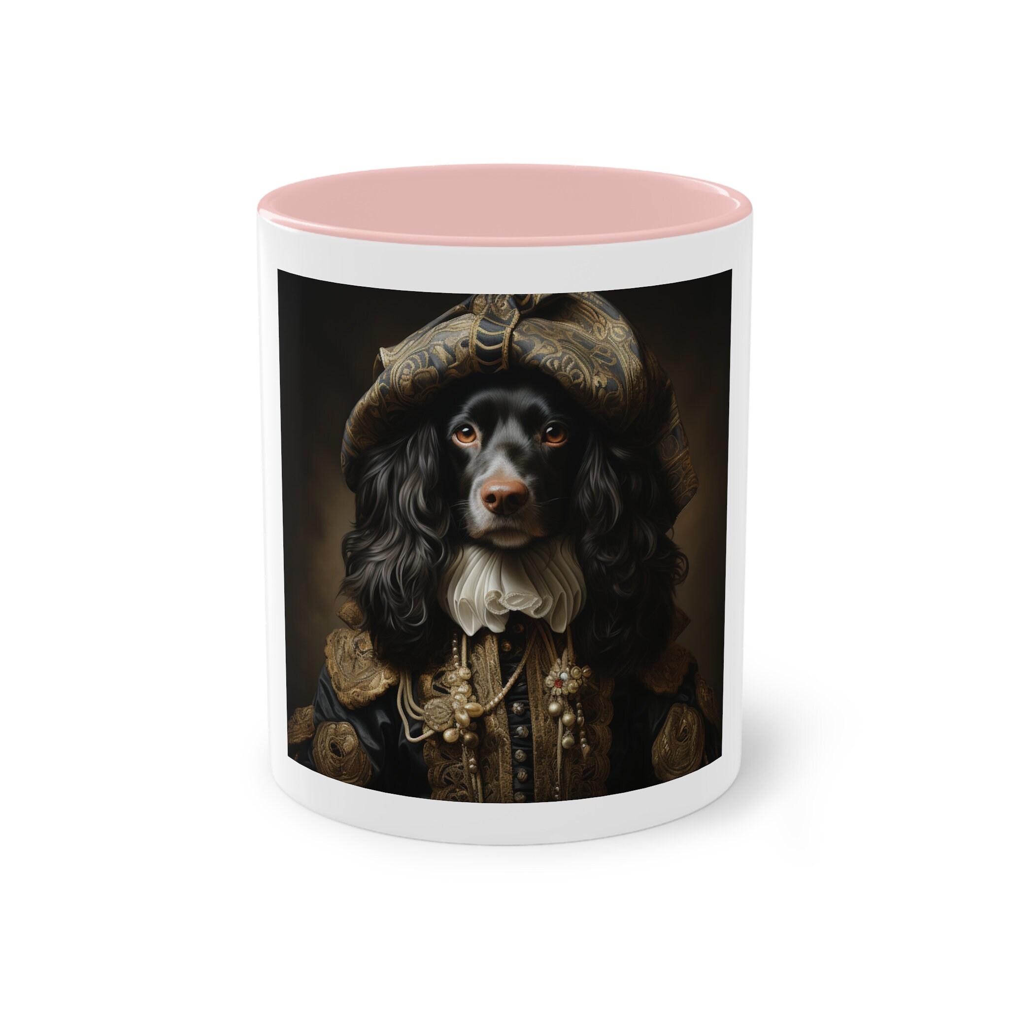Custom Royal Portrait Dog Mug, Custom Pet Photo Mug, Personalized Pet