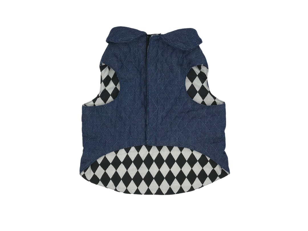 Denim Dog Jacket Denim Dog Vest Dog Denim Dog Harness Custom Dog Jacket