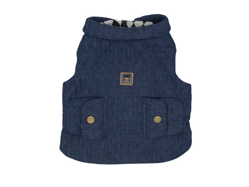 Denim Dog Jacket Denim Dog Vest Dog Denim Dog Harness Custom Dog Jacket