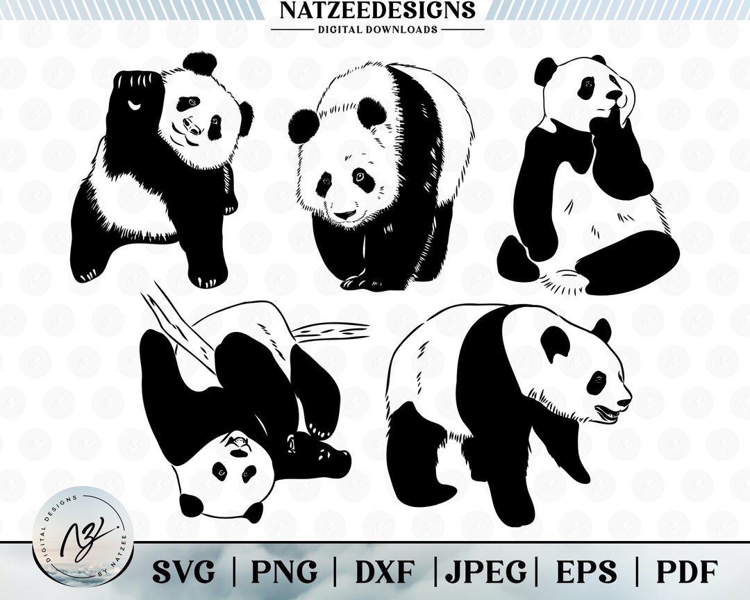 Panda Svg Bundle, Panda Clipart Bundle, Animal Svg Bundle. - Instant ...