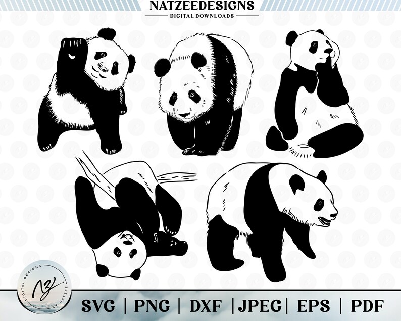 Panda Svg Bundle, Panda Clipart Bundle, Animal Svg Bundle. - Instant ...