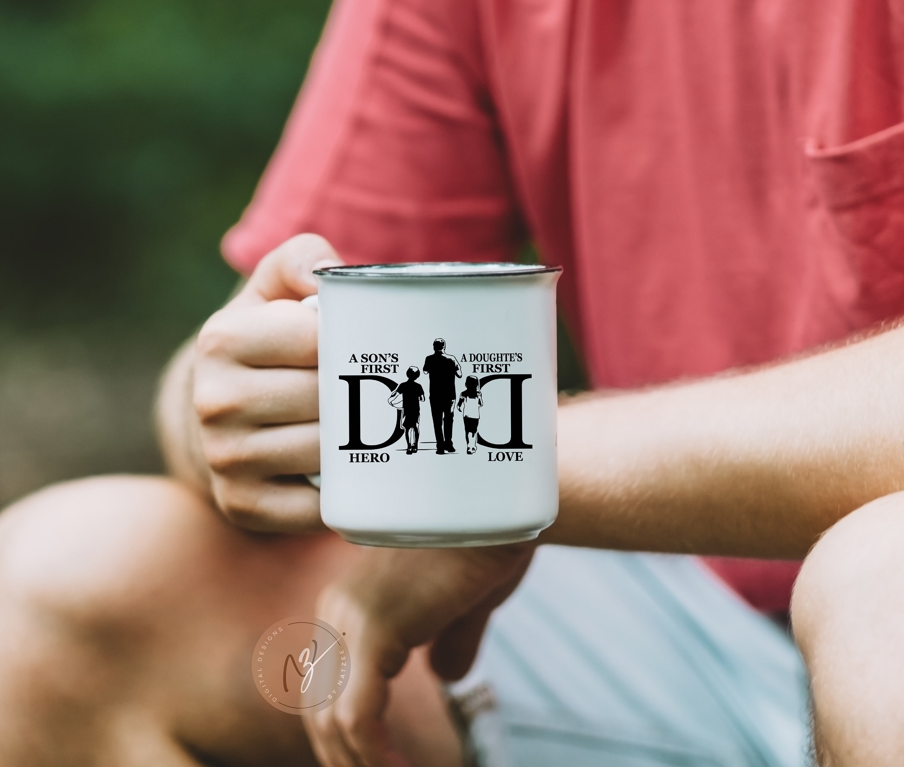 Dad With 2 Kids Svg Png Walking Dad Svgkids Svg Son's | Etsy