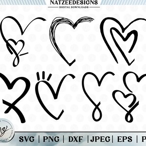 Halve hart SVG-bundel, hart svg, liefde svg, Valentine svg, Cricut Cut-bestanden, vector clipart-bestand, Svg, Eps, Png, Pdf digitale download