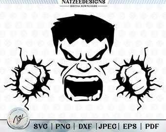 Hulk svg, Avengers svg, superhero svg. - Instant Digital Download Svg Cut file, Svg, Png, Eps