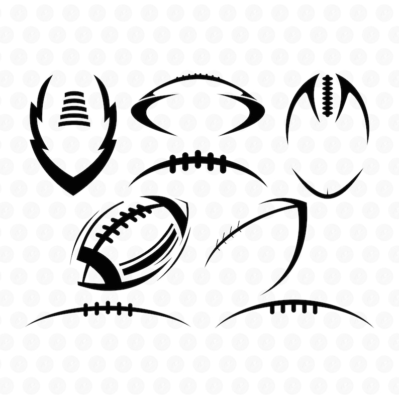 Football Laces Svg Football Outline Football Stitch Images - Etsy