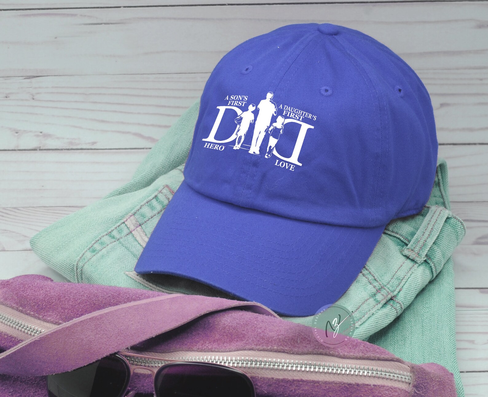 Dad With 2 Kids Svg Png Walking Dad Svgkids Svg Son's - Etsy