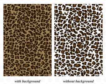 Leopard Pattern Svg, Print of Leopard, Cow Print Svg, Giraffe Print, Tiger Print Vector File For Cricut, Png, Eps Files, Digital Download