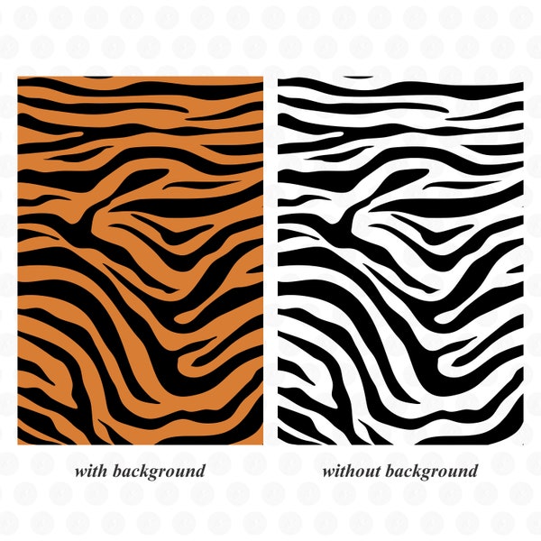 Tiger Stripes SVG Bundle  Tiger Stripes SVG Files  For Cricut  Tiger Stripes PNG Printable Clipart  Tiger Print Svg Cut Files